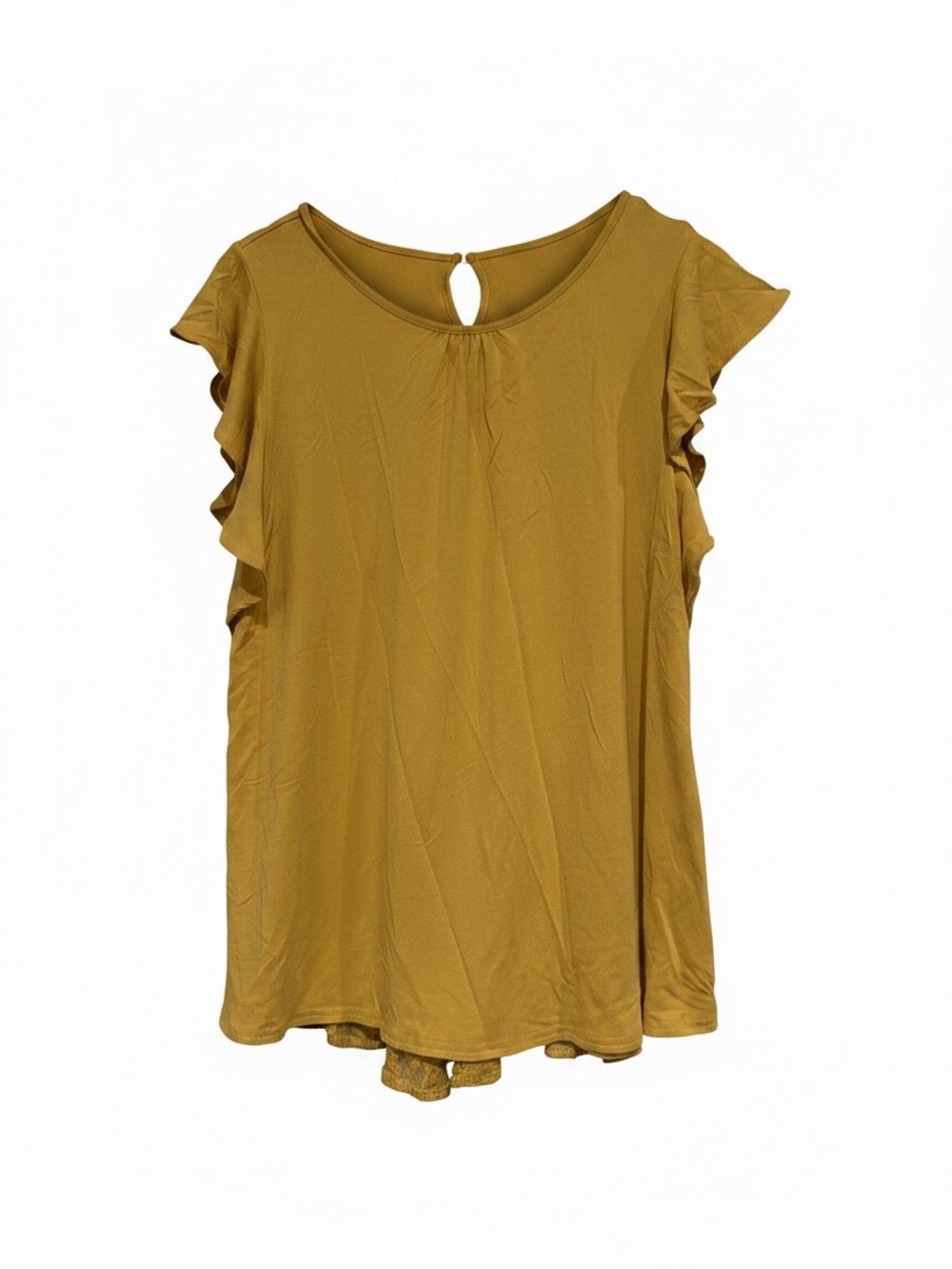 Matilda Jane Golden Mustard Flutter Sleeve Top